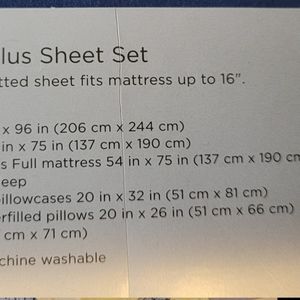 Full Size sheet set